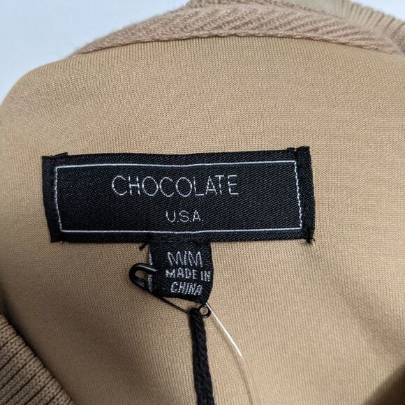 NWT CHOCOLATE USA Bronzed Babe Bomber Jacket M - Picture 3 of 6